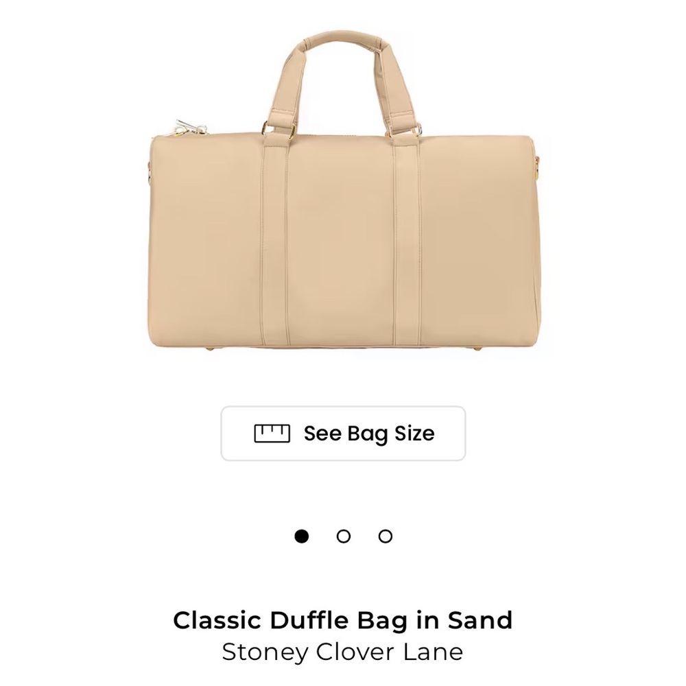 Stoney Clover Lane Beige Duffel Bag